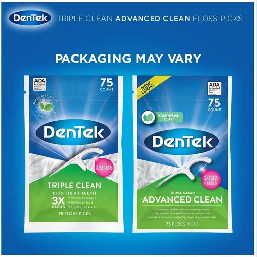 Fio Dental Dentek Advanced Triple Clean Floss 75 Unidades