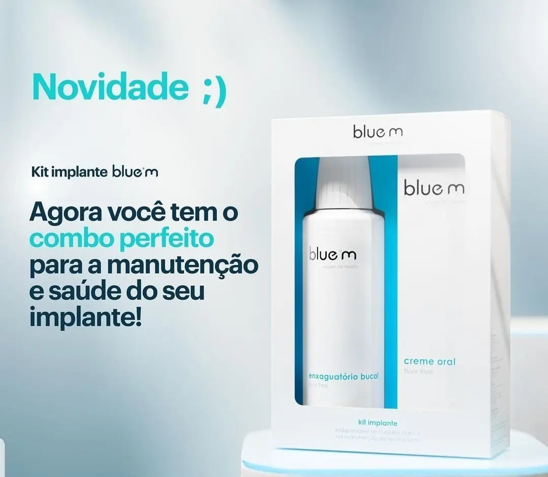 Kit Blue M - Enxaguatório Bucal 250ml + Creme Dental 75ml