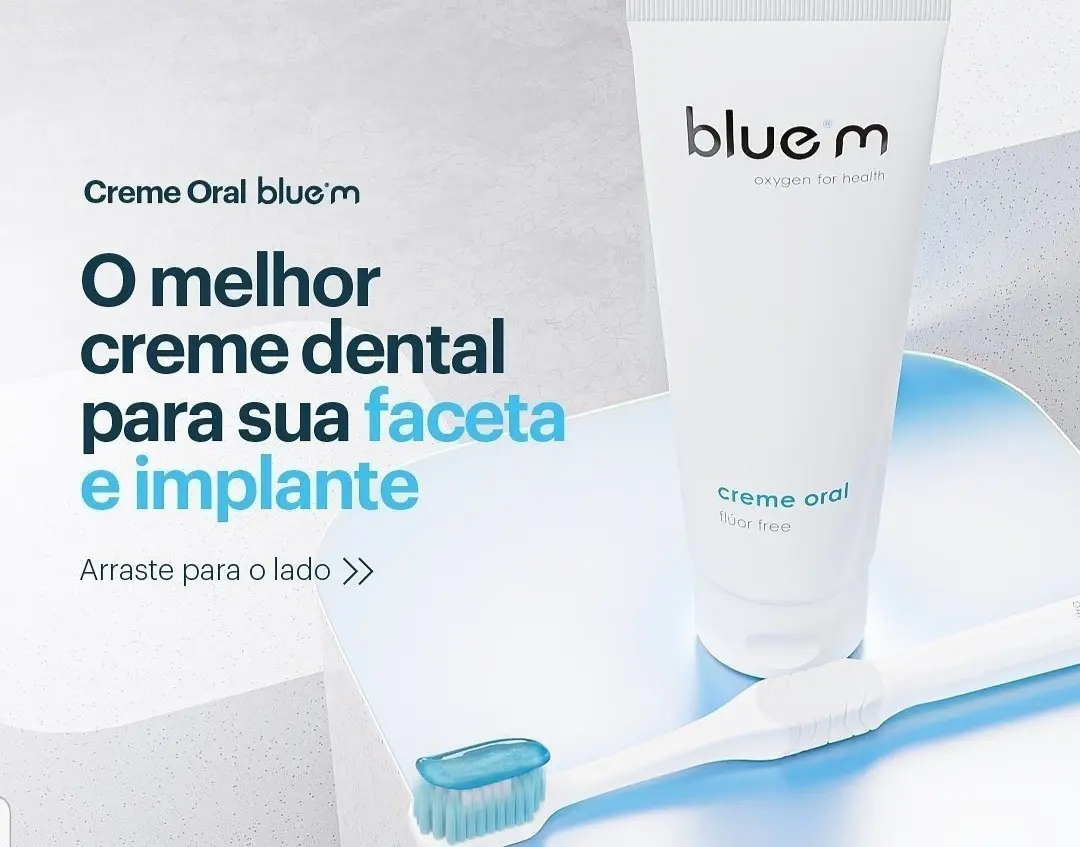 Kit C/02 Creme Dental Blue M Com Oxigênio Ativo 75ml
